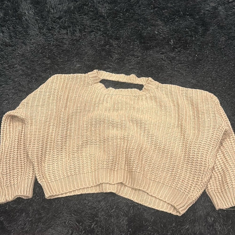 Beige Cardigan Blouse